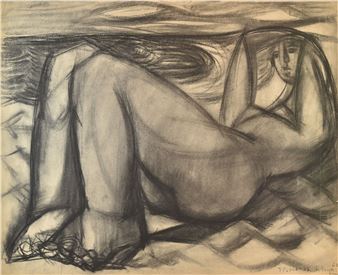 Nude on the back - Jacques Poncet