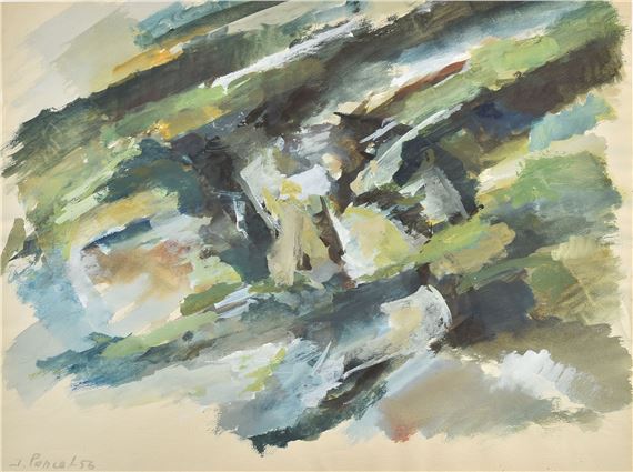 Composition by Jacques Poncet, 1956