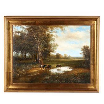 Landscape with Cows Watering - B. Stockhowe