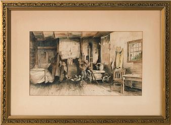 Shanty interior. - Edmund D. Ashley