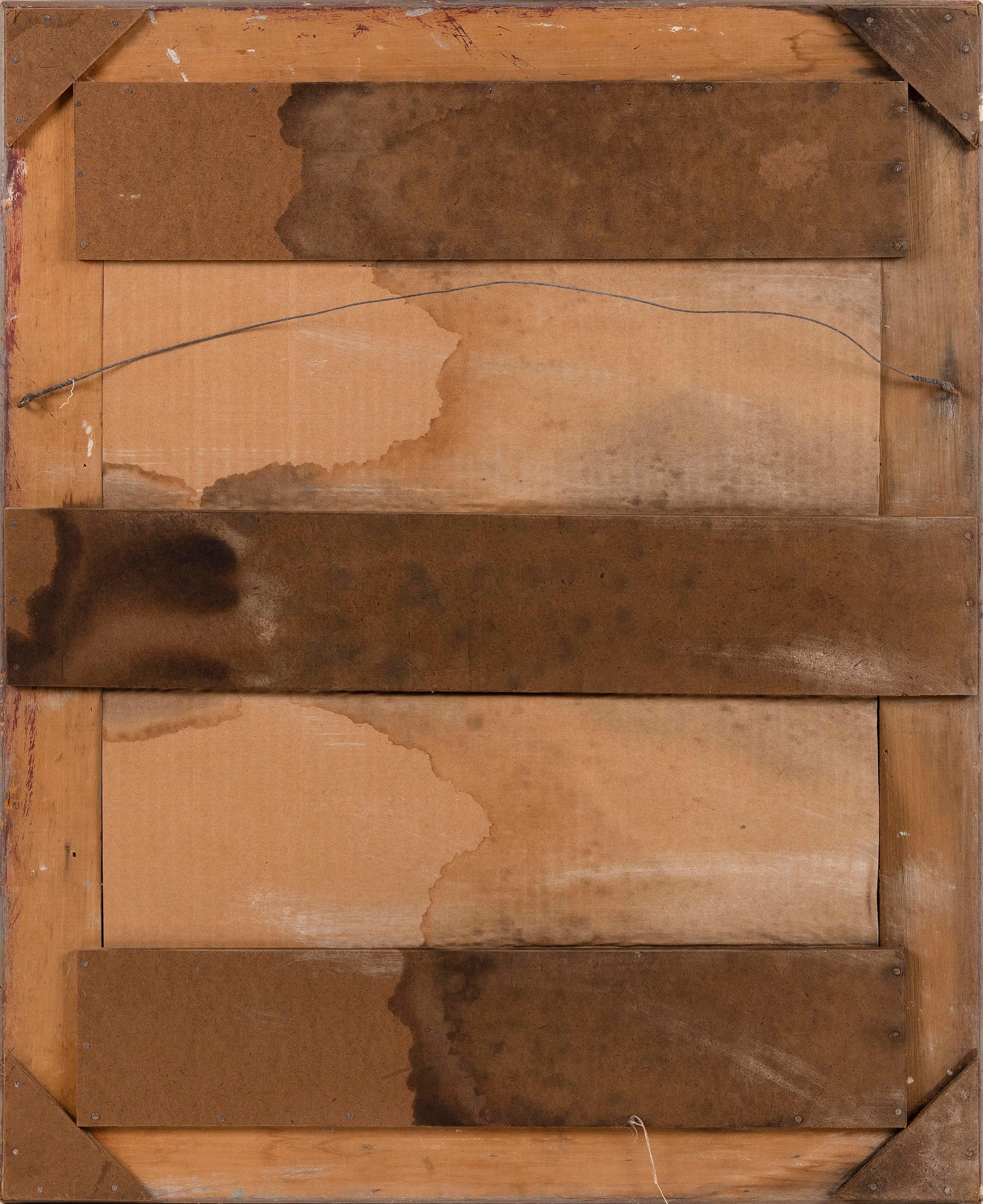 Artwork by Walter Hemenway, A bobcat in a snowy landscape, possibly an  for Sports Afield., Made of Oil on canvas