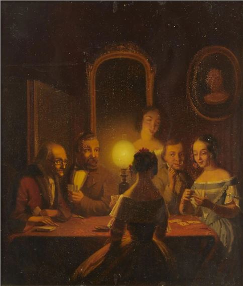 La partie de cartes by Pieter Geerard Sjamaar