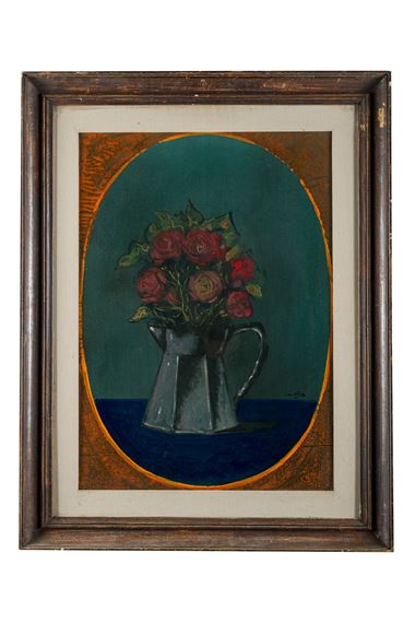 Vase with flowers by Gilberto Filibeck, 20th century