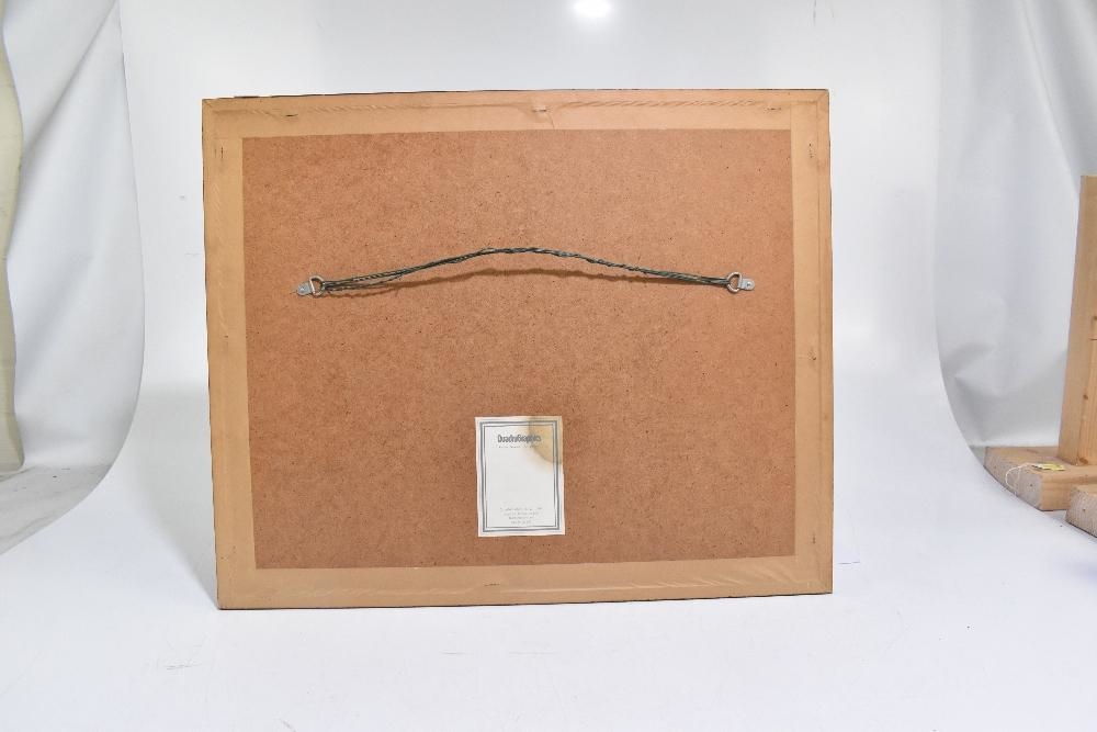 Artwork by Sam Hewitt, a set of four coloured prints taken from the engravings, Made of coloured prints