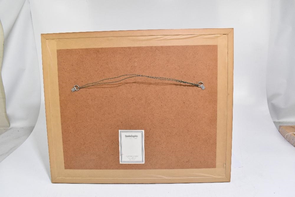 Artwork by Sam Hewitt, a set of four coloured prints taken from the engravings, Made of coloured prints