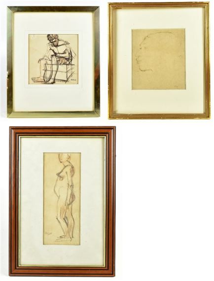 Sam Rabin | study of a seated figure | MutualArt