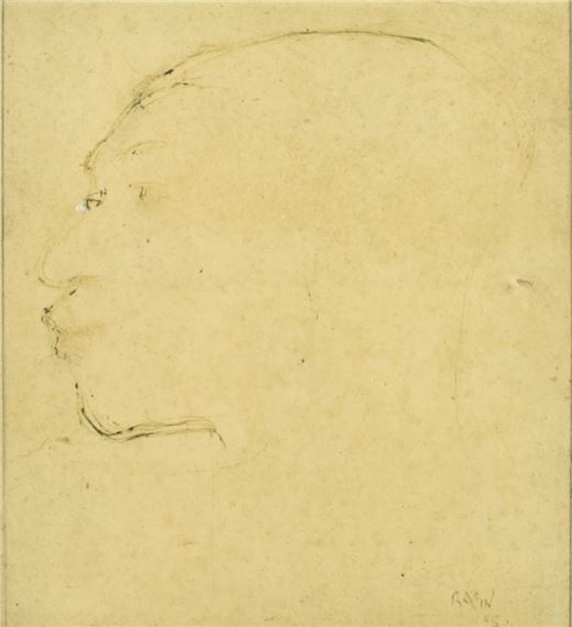 Sam Rabin | study of a seated figure | MutualArt