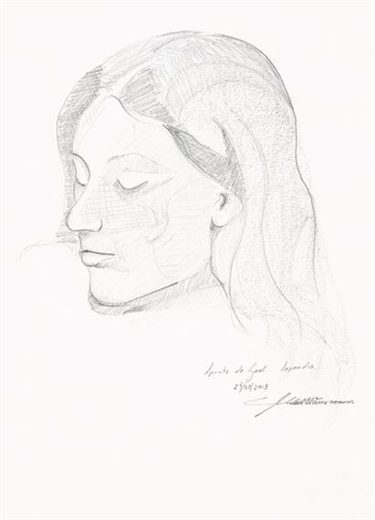 Apunte de Gael. Leyendo by Chano Navarro Betancor, 2013