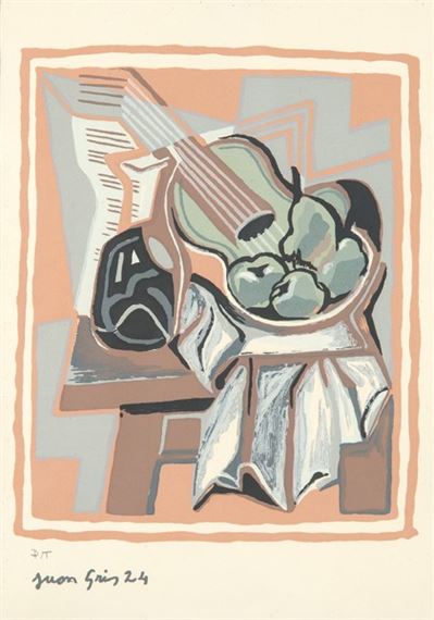 Guitarra, Frutero y Garrafa by Juan Gris, 1924 (1986)