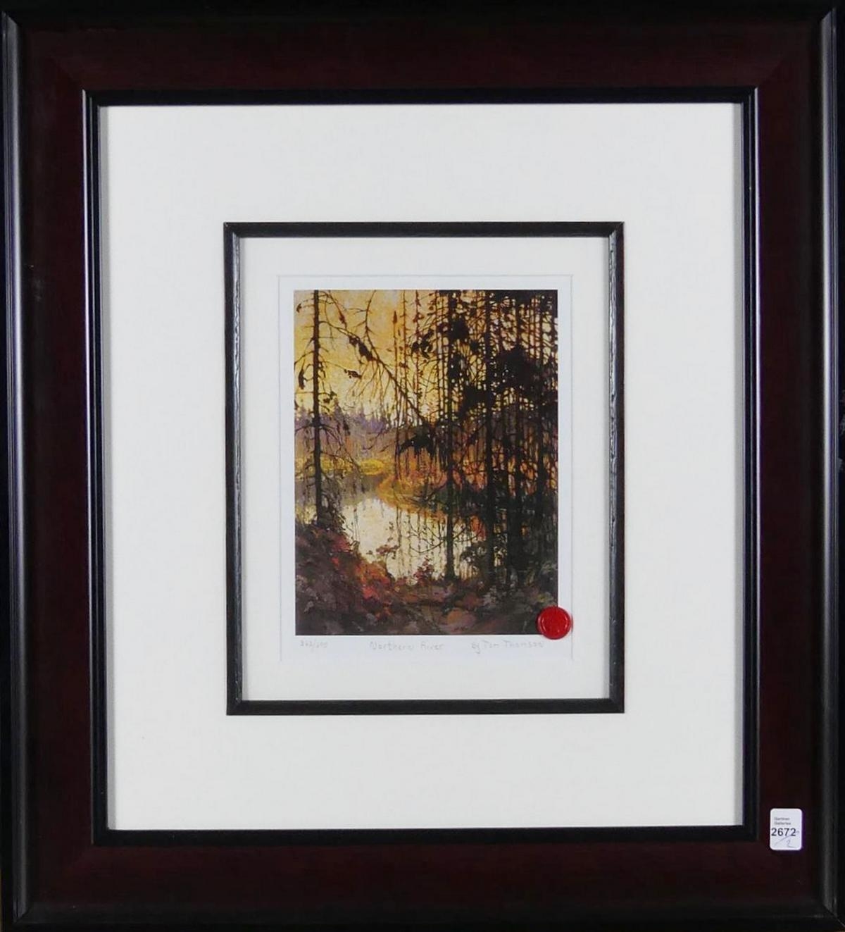 Tom Thomson Northern River and Canoe MutualArt