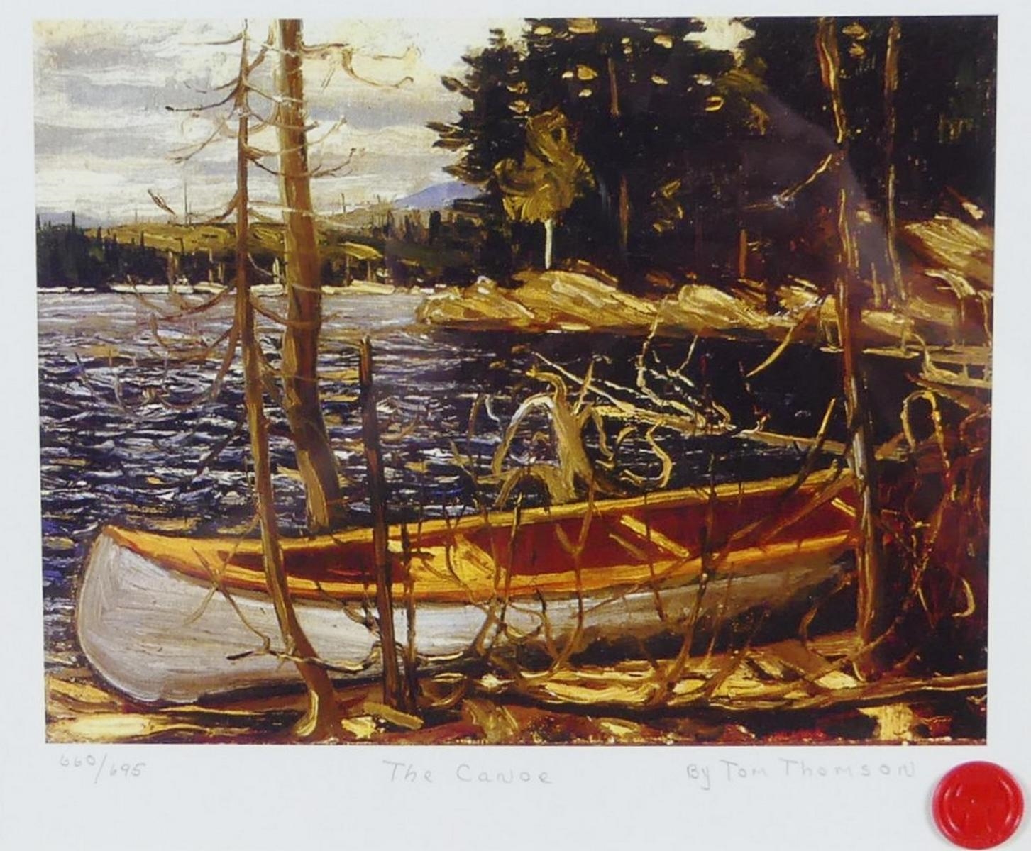 Tom Thomson Northern River and Canoe MutualArt
