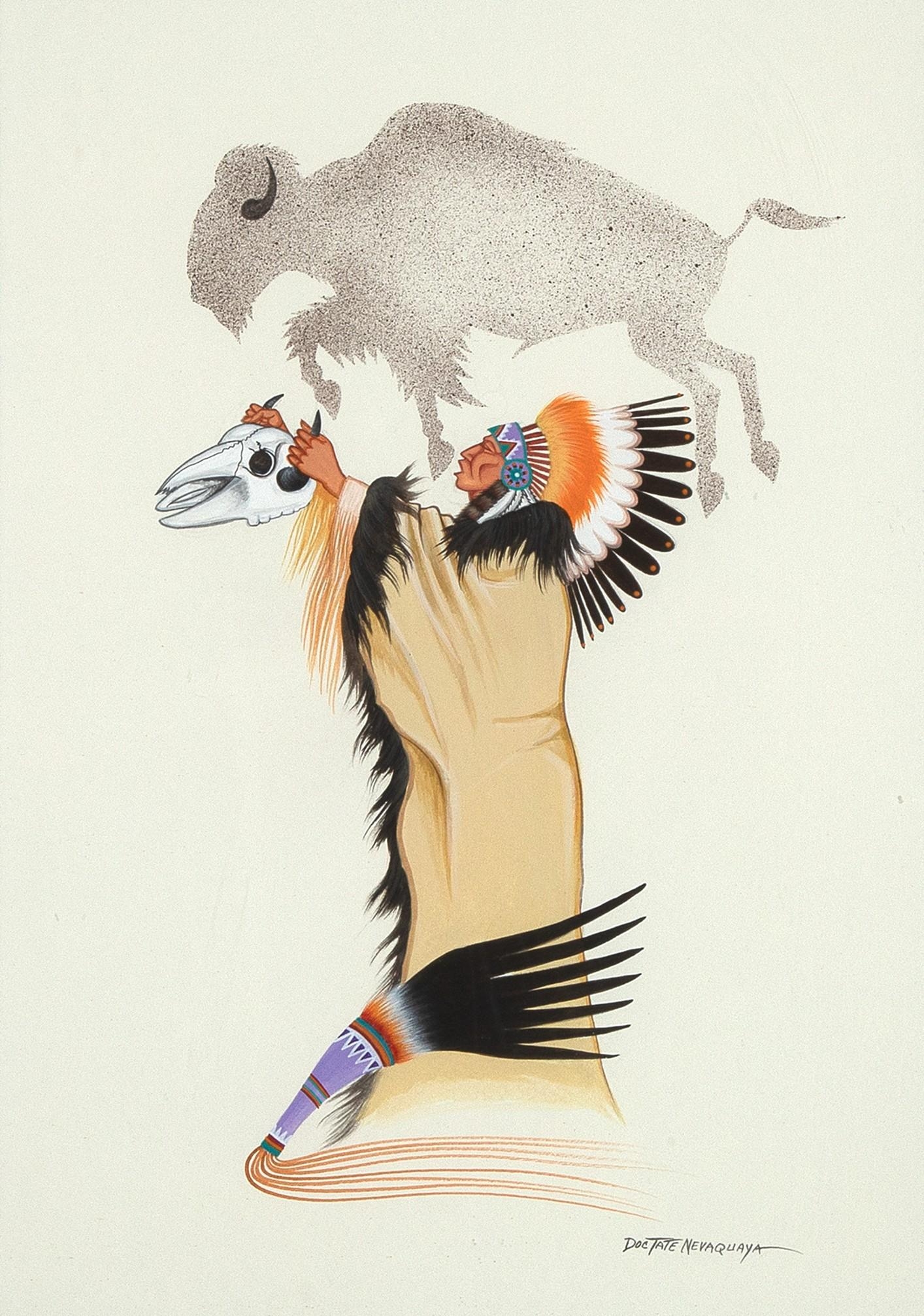 Doc Tate Nevaquaya | Buffalo Prayer | MutualArt