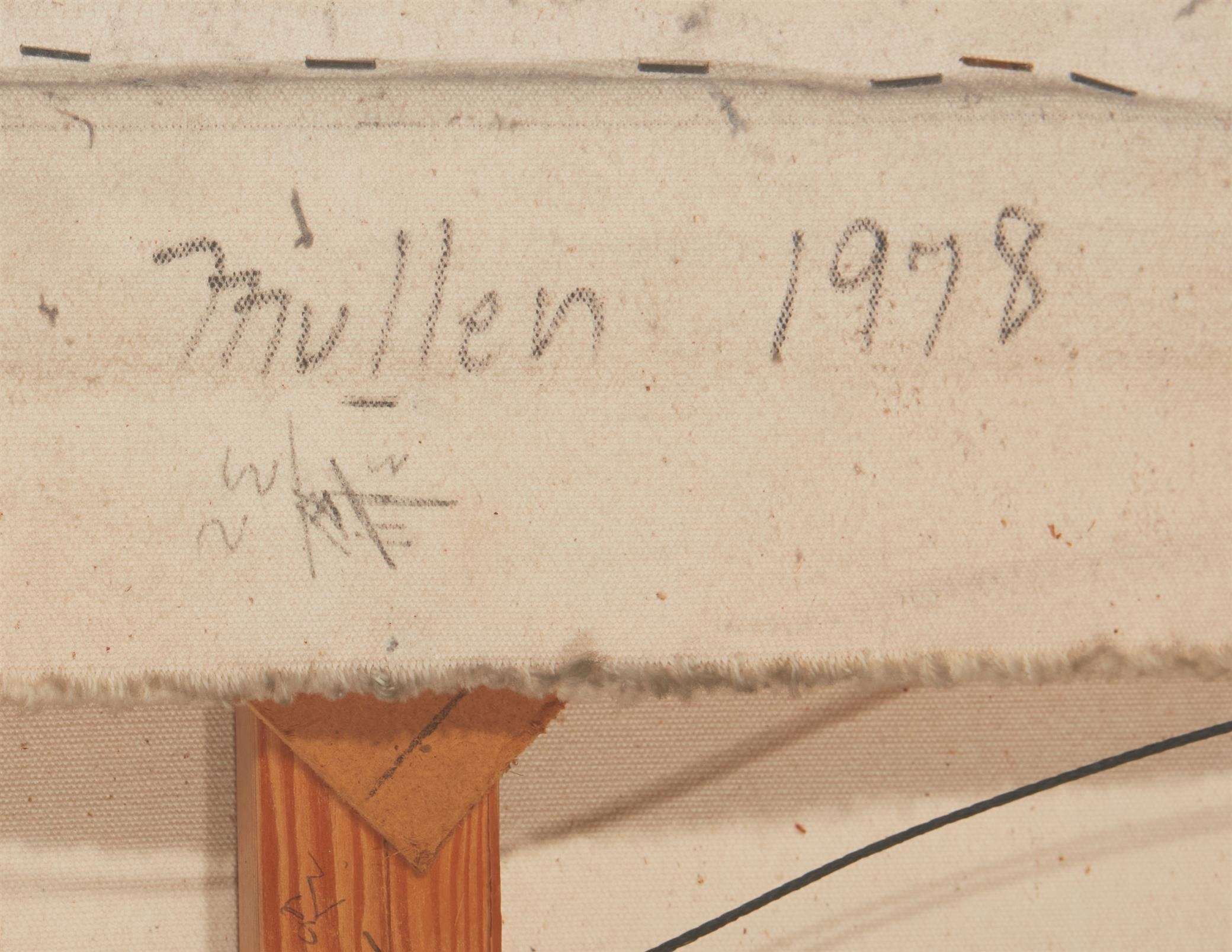 Artwork by Philip Edward Mullen, "Lyn's Ochre Circus,", Made of Acrylic and graphite on canvas