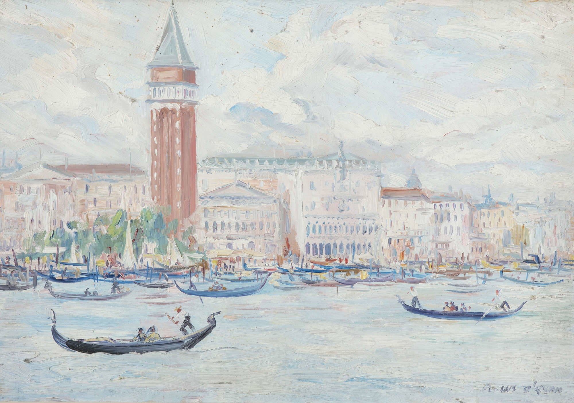 Fergus O'Ryan | View of Venice from the Grand Canal | MutualArt