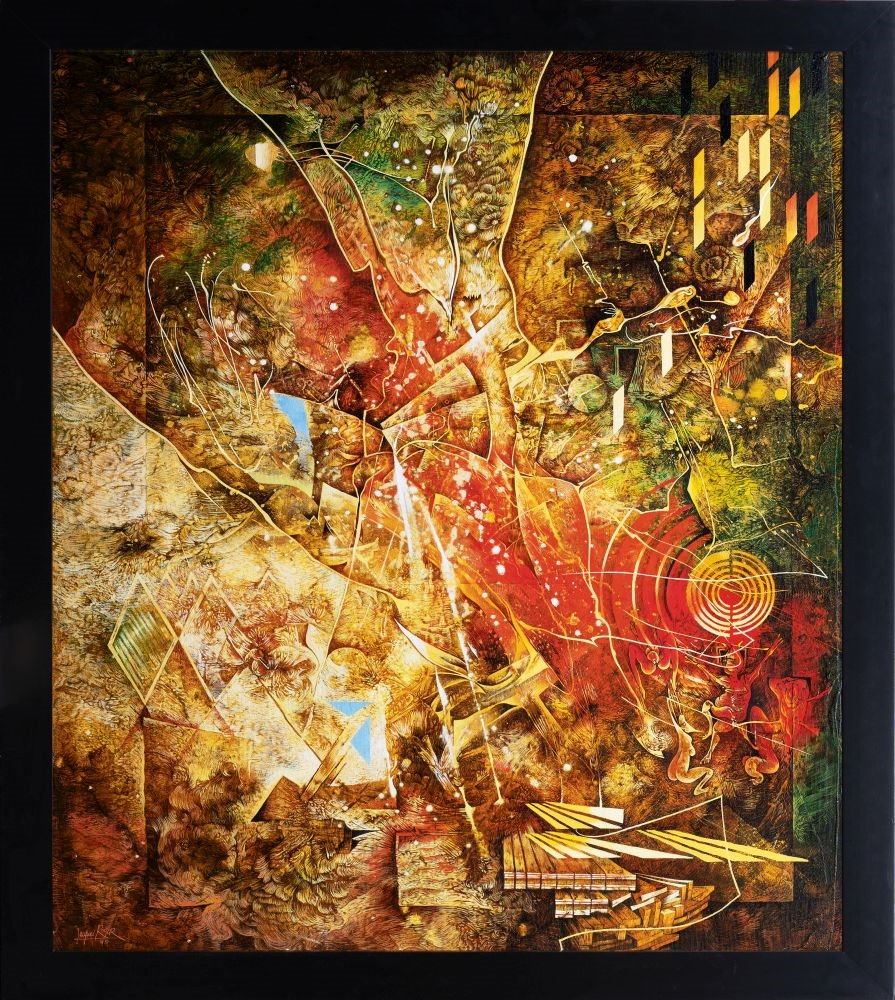 Artwork by Jacques Henri Roger, Bobbin lace maker - La dentellière, Made of oil/ canvas