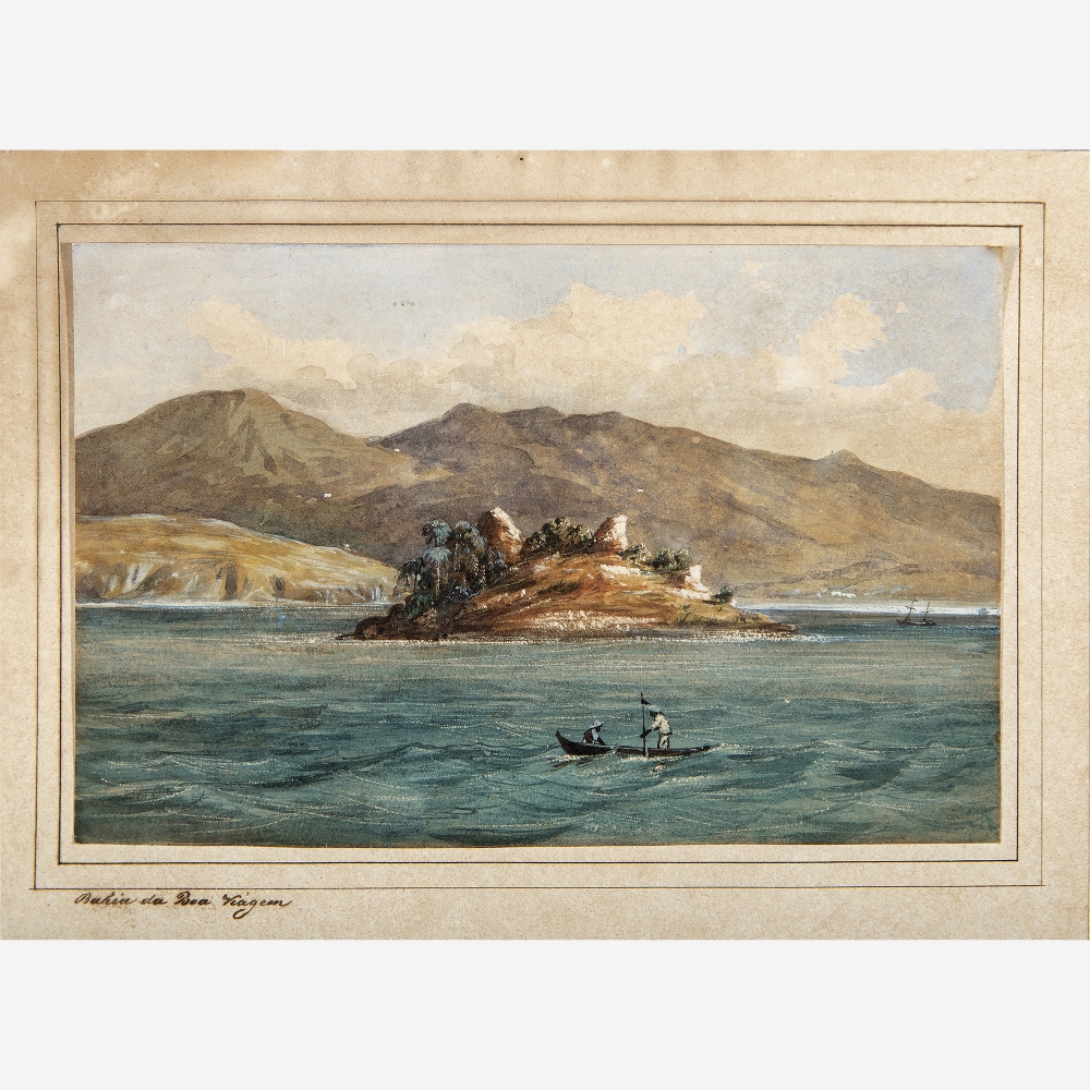 Artwork by C. Argenti, BAHIA DA BOA VIAGEM,, Made of WATERCOLOR ON PAPER.