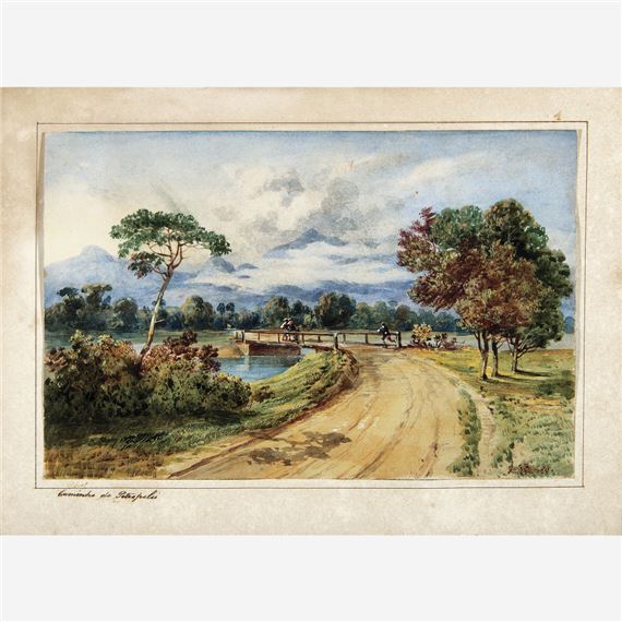 CAMINHO DE PETRÓPOLIS by C. Argenti, CIRCA 1850.