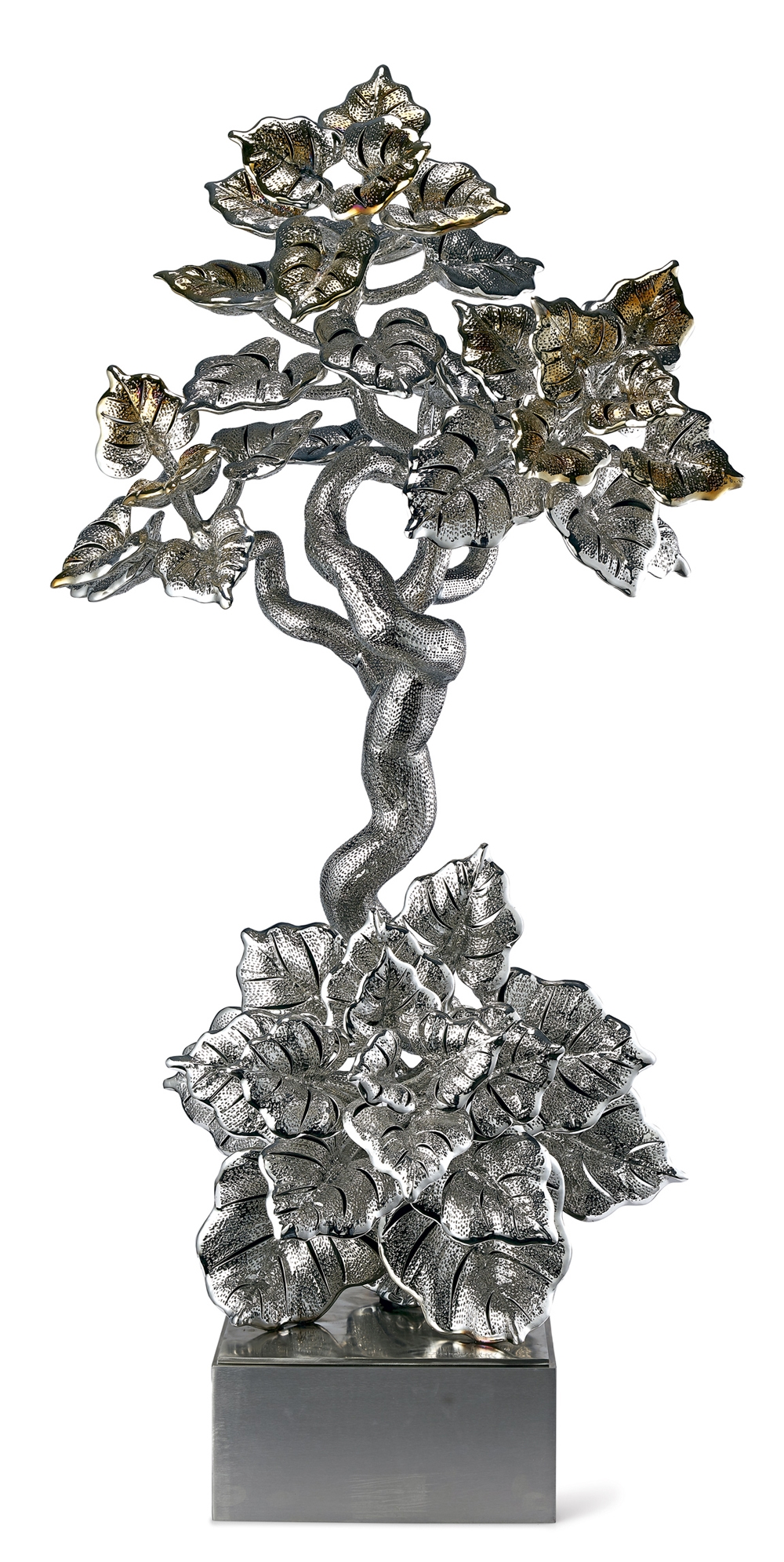 Artwork by Dhananjay Singh, Mirror Tree, Made of Stainless steel wire