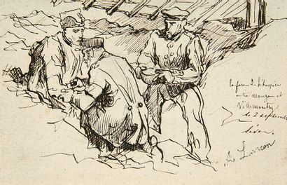 Farm of the hospice by Auguste Lançon