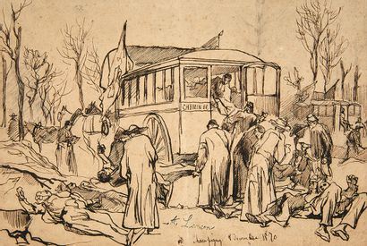 The Ambulance by Auguste Lançon