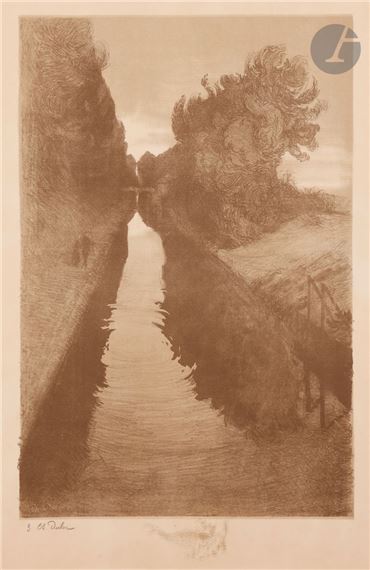 Pl. 1 of the Landscapes suite by Charles Marie Dulac, 1893