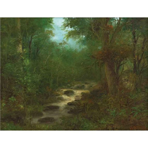 Paisaje con quebrada by Virgilio Patiño Gutierrez, 1995