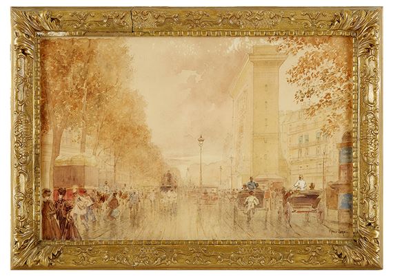 Animation devant la Porte Saint Martin à Paris by Francis Garat