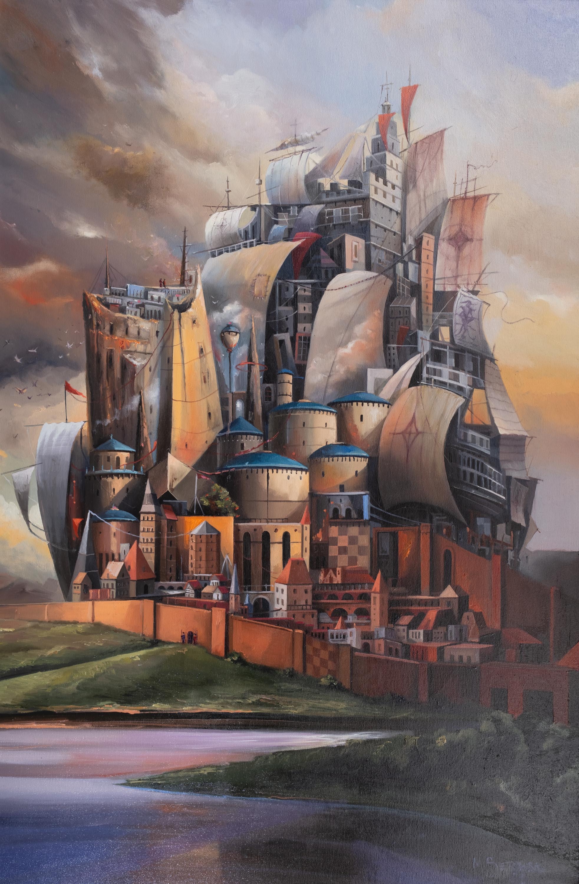 Artwork by Mikolaj Setowski, Castellum, Made of oil, canvas