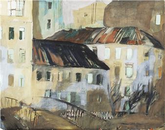 Leningrad landscape - Alexander Mikhailovich Tauber