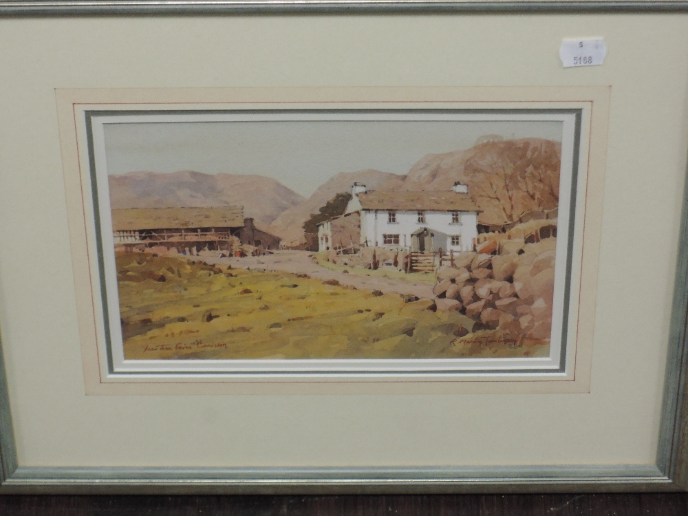 Artwork by R. Martin Tomlinson, Yew Tree Farm Coniston, Made of watercolour