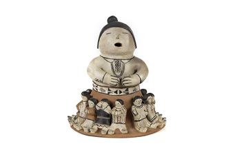 Storyteller with Fourteen Children - Helen Cordero