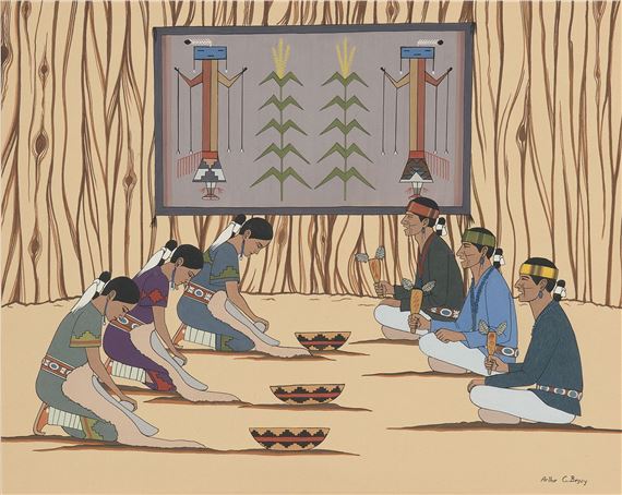 Navajo Grinding Song by Arthur C. Begay