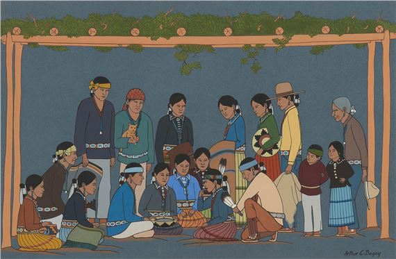 Navajo Wedding Ceremony by Arthur C. Begay