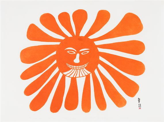 The Woman Who Lives in the Sun by Kenojuak Ashevak, dated 1960
