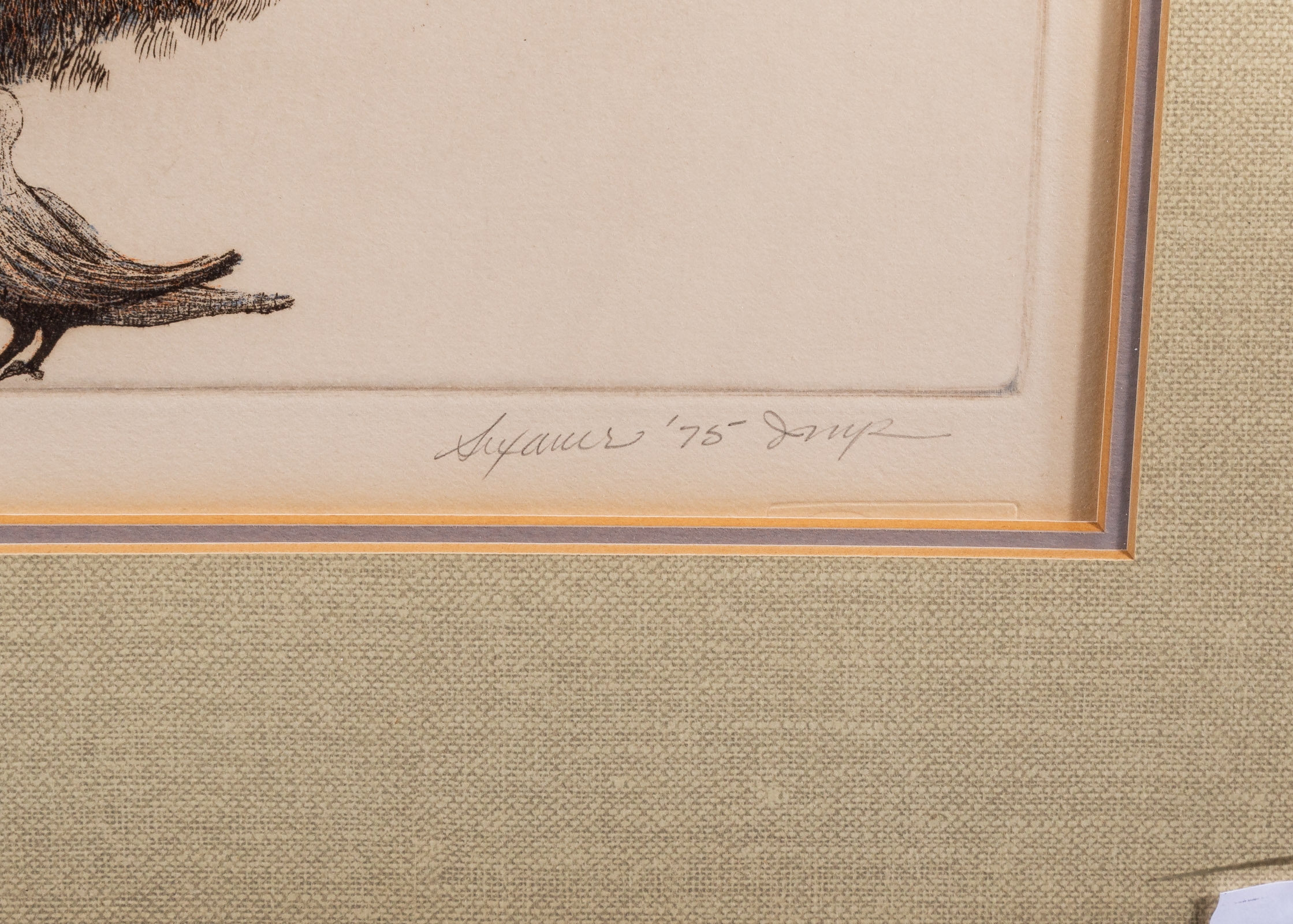 Artwork by Donald Sexauer, Philosophers on the Square, Made of etching