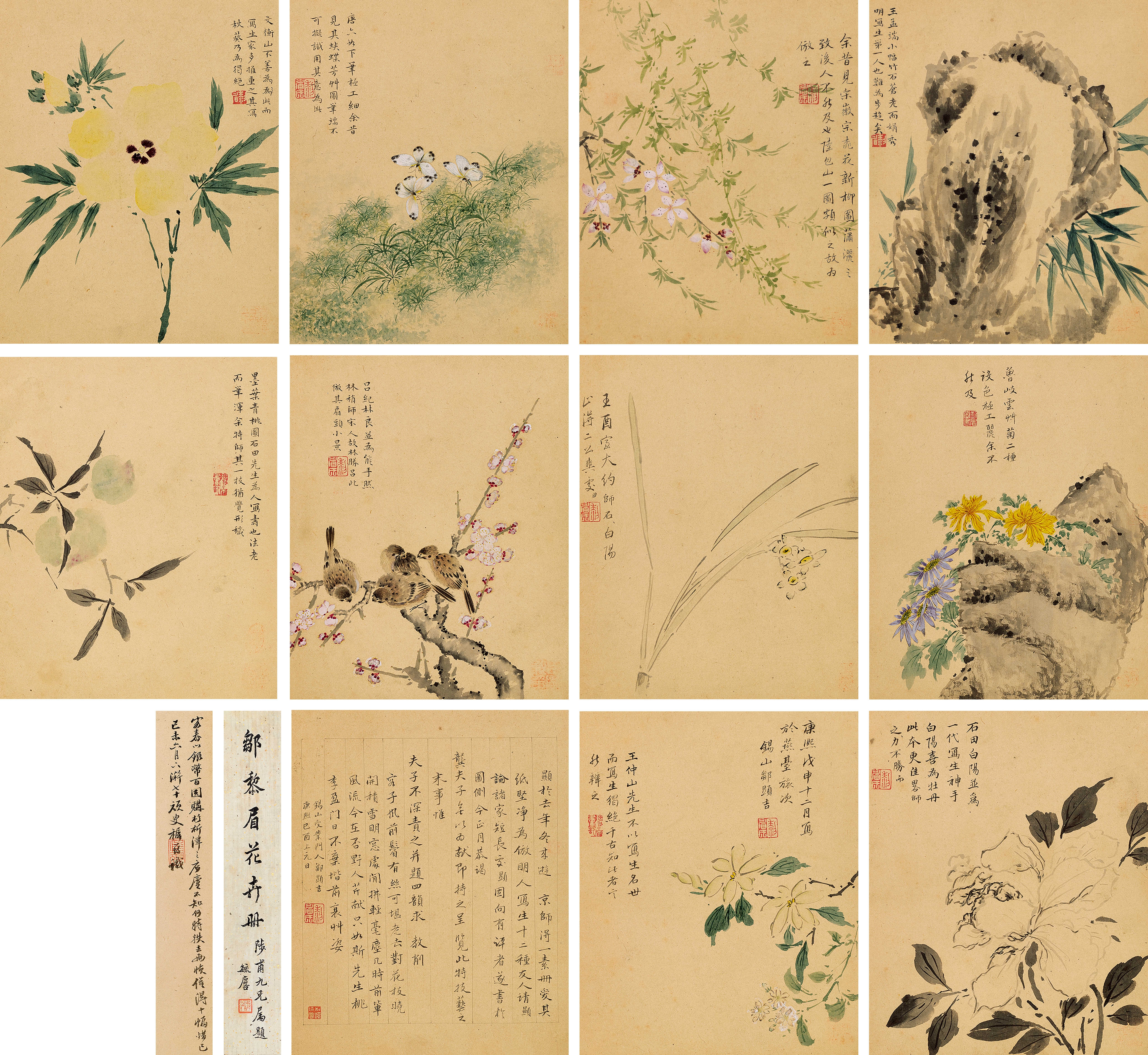 Artwork by Zou Xianji, Flora, Made of ink and color on paper