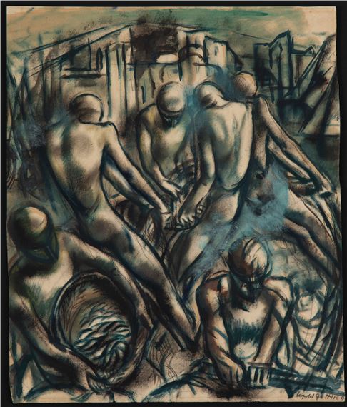 RYBACY by Leopold Gottlieb, 1926