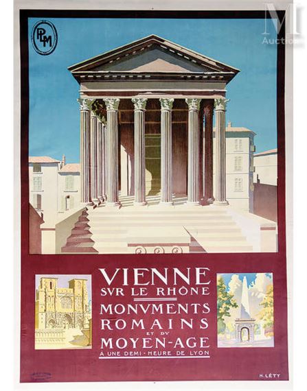 Vienne sur le Rhône Monuments Romains et du Moyen Age à une demi heure de LyonCornille & Serre by H. Lety, 1925