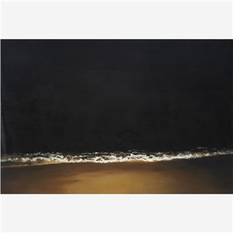 BEIRA DO MAR COM AREIA AMARELA À NOITE - Rodrigo Andrade