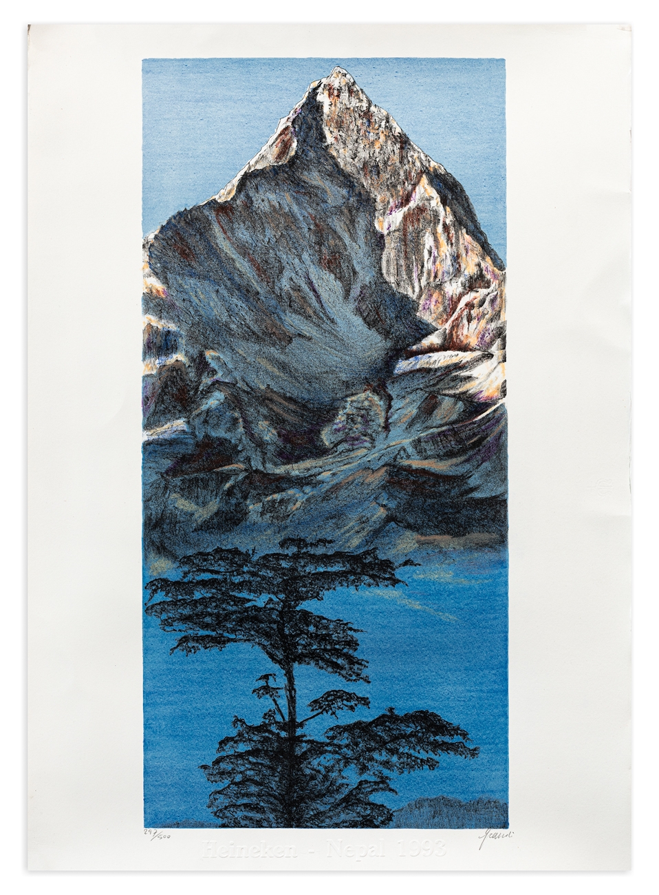 Artwork by Fernando Grandi, Everest, Made of Lithographie
