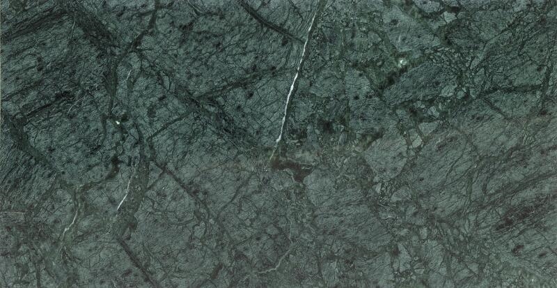 Artwork by Rune Krøjgaard, Knut Bendik Humlevik, Man coffe table with green marble top and steel frame, Made of green marble