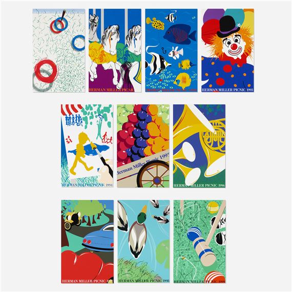 Herman Miller | Complete collection of Summer Picnic posters