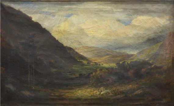 George William Whitaker | George Whitaker Monumental Landscape O/C ...