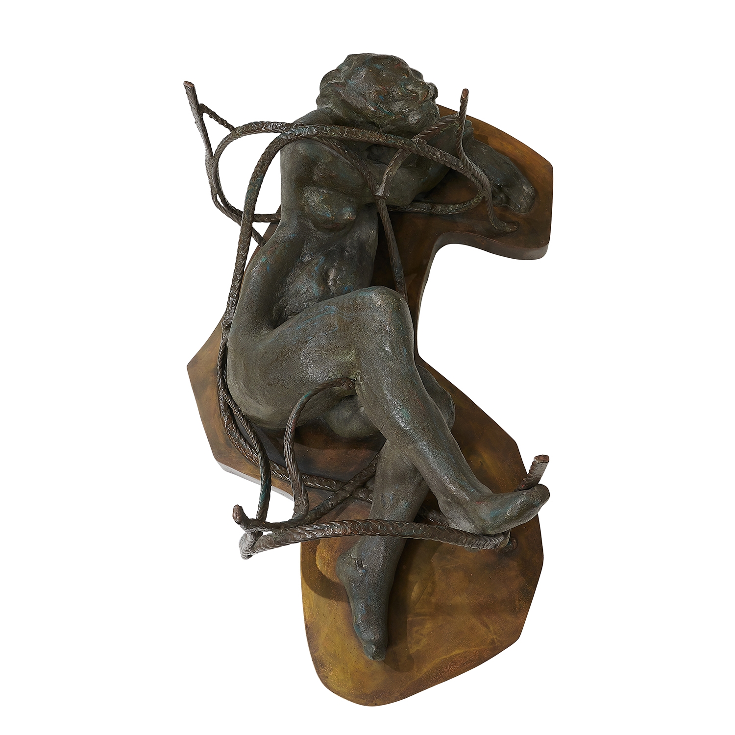 Artwork by Philip LaVerne, Kelvin LaVerne, Repose coffee table This rare table was offered in a limited edition., Made of cast and patinated bronze