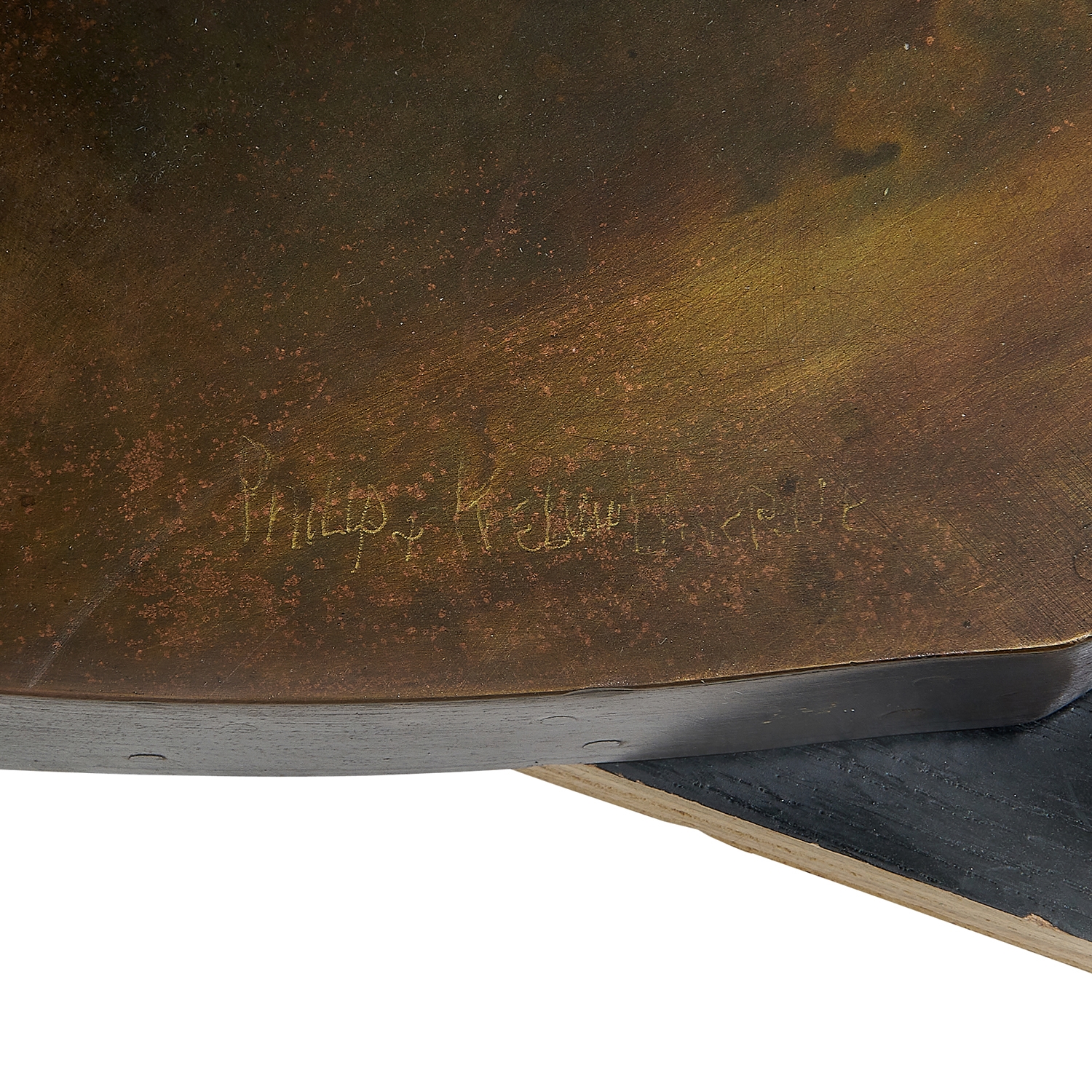 Artwork by Philip LaVerne, Kelvin LaVerne, Repose coffee table This rare table was offered in a limited edition., Made of cast and patinated bronze