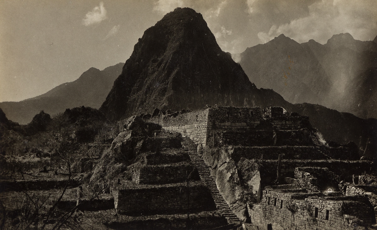 Group of 5 photographs depicting indigenous figures and landscapes of Peru. by Martin Chambi, 1920s-40s