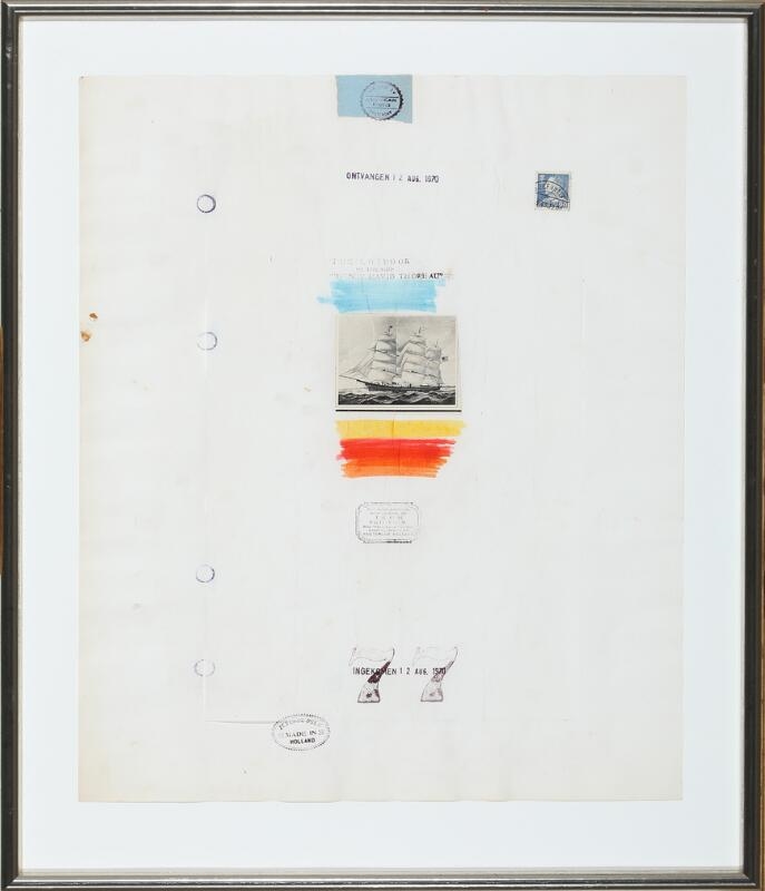 Artwork by Viktor IV, Two Log book sheets, Made of Mixed media