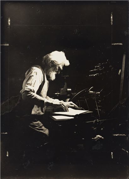 Printer, Ethical Culture School, New York. by Lewis Hine, 1905