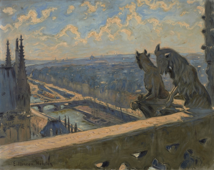 Artwork by Étienne Moreau-Nélaton, Vue de Paris prise depuis la cathédrale Notre
