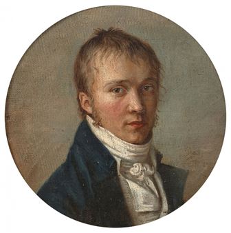 Portrait de jeune homme au col blanc - Janis Stanislas Roze